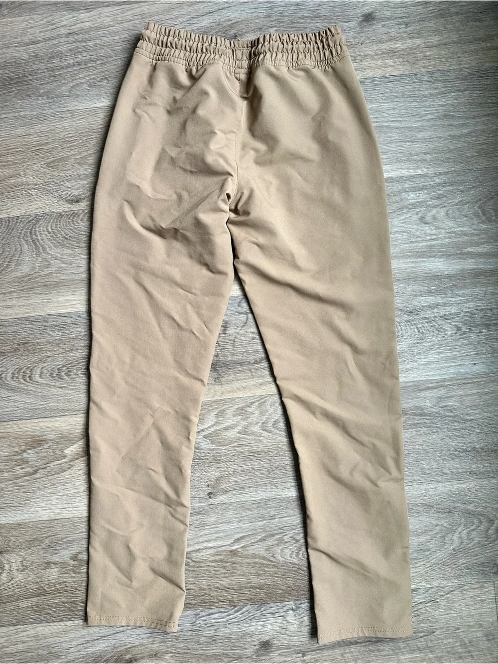 Lee Boys Jogger Pants Size L Tan Khaki Zip Pocket Elastic Waist Casual Pants